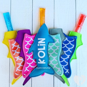 Personalized Popsicle Holder • Neoprene Popsicle Sleeve • Frozen Yogurt Sleeve • Classroom Gift • Valentines Day Gift • Easter Basket Gift