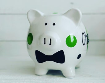 Personalized Piggy Bank · Piggy Bank for Boys · Children's Piggy Bank · Piggy Bank for Girls · Baby Gift · Penny Box · Money Box for Kids