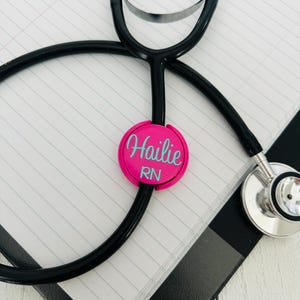 Littman Stethoscope ID Tag • Stethoscope ID Tag • Stethoscope Name Tag • Stethoscope Accessories • RN Gifts • Gift for Nurse • Med School