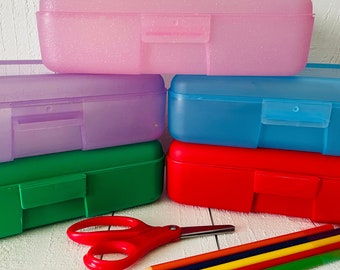 Personalized Pencil Box School Supplies Plastic School Box Crayon Box  Plastic Pencil Box Kids Pencil Box Dinosaur Pencil Box 