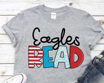 Mascot Read Shirt • Read Across America Shirt • Reading Day Shirt • Dr Seuss Day Shirt • Read Across America Spirit Week • Seuss Shirt •