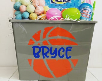 Personalized Easter Basket • Personalized Easter Bucket • Easter Basket Sports • Easter Bucket Boy • Easter Bucket