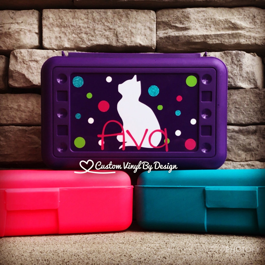 Personalized Pencil Box | School Supplies | Plastic School Box | Crayon ...