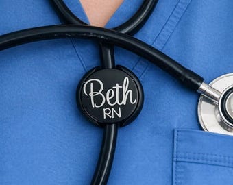 Custom Stethoscope ID Tag • Nurse Appreciation Week Gift • Nursing Student Gifts