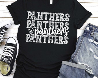 Panther School Spirit Shirt • Panther Shirt • Team Mascot Tee • Football Game Day Shirt • Basketball Game Day Shirt • Soccer Game Day