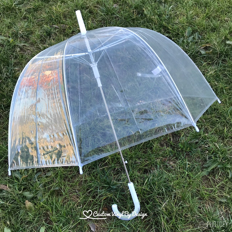 Clear Wedding Umbrella Clear Dome Umbrella Clear Umbrella Etsy