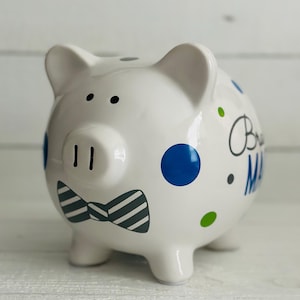 Personalized Piggy Bank · Piggy Bank for Boys · Children&#39;s Piggy Bank · Piggy Bank for Girls · Baby Gift · Penny Box · Money Box for Kids