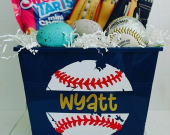 Personalized Easter Basket • Personalized Easter Bucket • Easter Basket Sports • Easter Bucket Boy • Easter Bucket