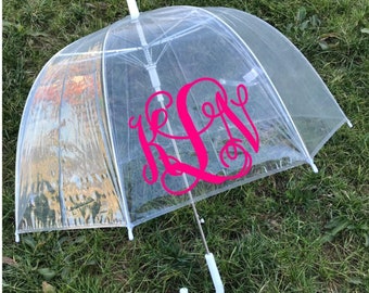 Monogram Umbrella - Personalized Umbrella • Monogrammed Umbrella • Monogrammed Rain Gear • Personalized Gift for Women/Teachers