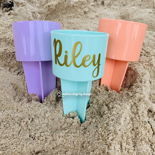 Beach Spike | Beach Spiker | Beach Spike Cup Holder | Beach Spiker Drink Holder | Beach Spike Monogram | Sand Spiker | Gifts | Girls Trip