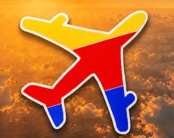 Southwest Airplane Sticker