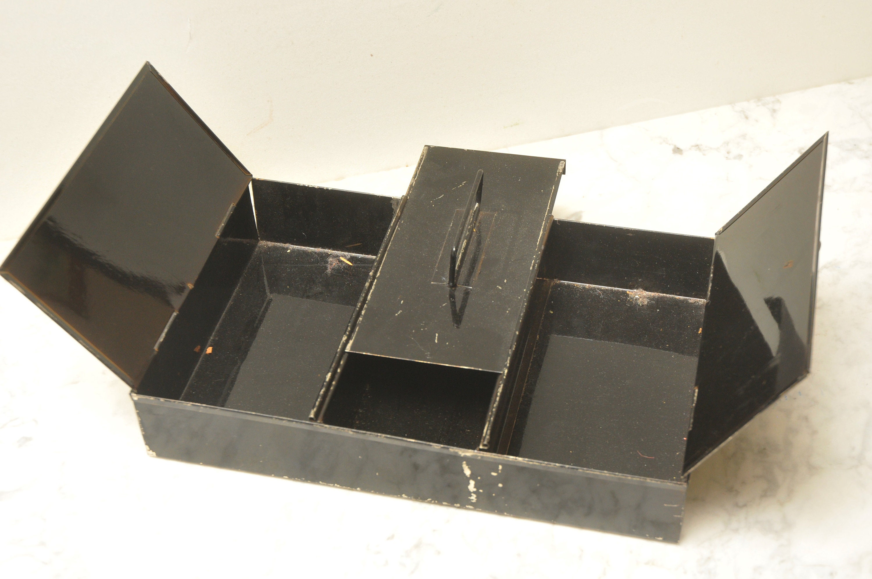 Mid Century Money Box Metal Etsy