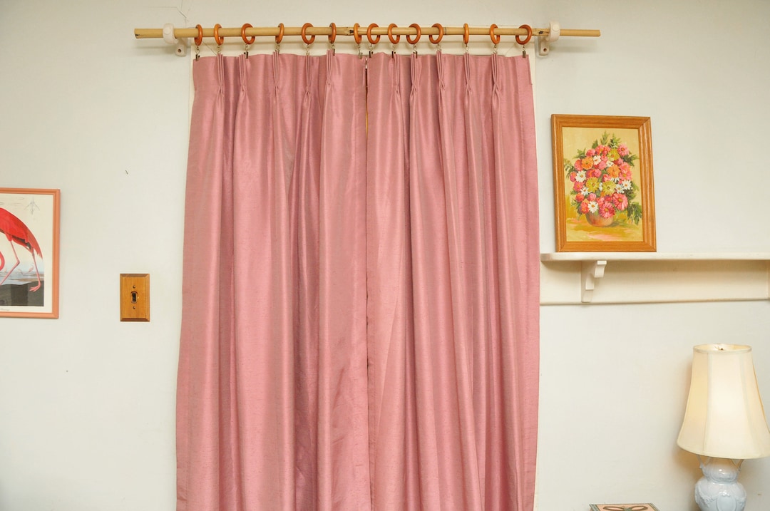 Burlington Curtains Made in USA Mauve Etsy
