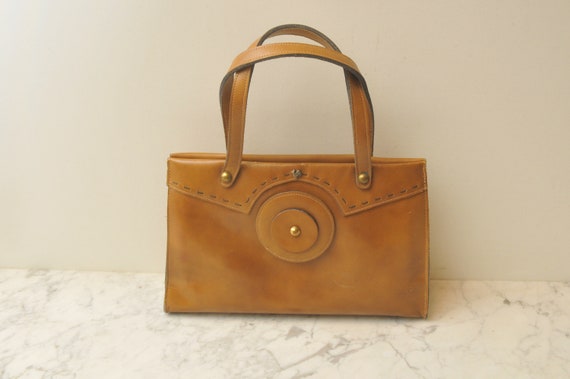 Jean Fogel Vinyl Art Deco Handbag - image 3