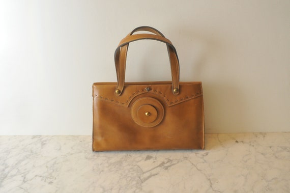 Jean Fogel Vinyl Art Deco Handbag - image 2
