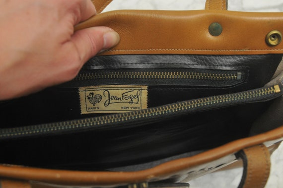 Jean Fogel Vinyl Art Deco Handbag - image 8