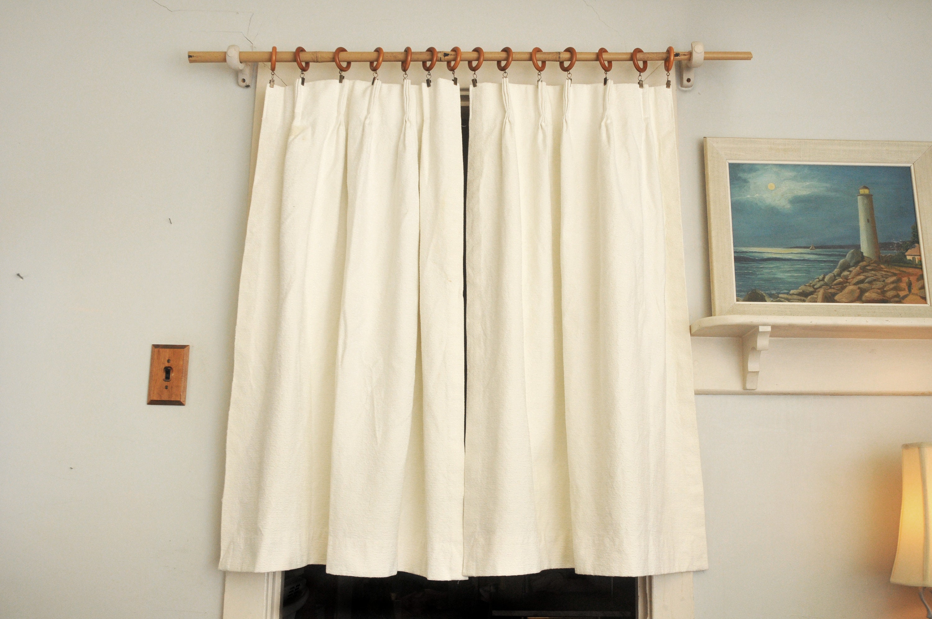 JCPenney White Curtains USA Etsy