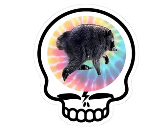 Skull Bolt Vinyl Sticker | Jimothy Racoon Seattle Meme
