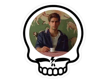 Skull Bolt Vinyl Sticker | Christopher Moltisanti Mob Jersey Italian Espresso