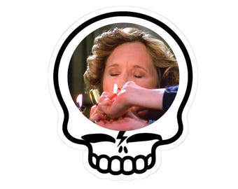 Skull Bolt Vinyl Sticker | That 70s Show Smoke Kitty Forman Meme