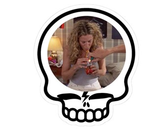 Skull Bolt Vinyl Sticker | Carrie NYC Bong THC