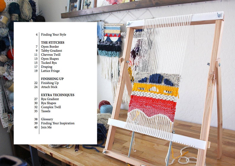Intermediate Weaving Class Online Video Ebook Course Learn Etsy