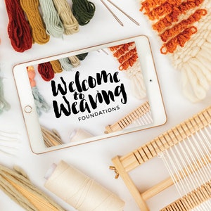 Foundations Weaving Video Class | Welcome to Weaving Foundations Ebook | Learn How to Weave; Online Weaving Videos by Hello Hydrangea