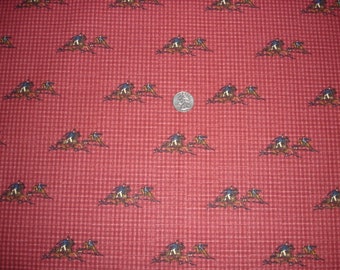 Fox hunt fabric | Etsy