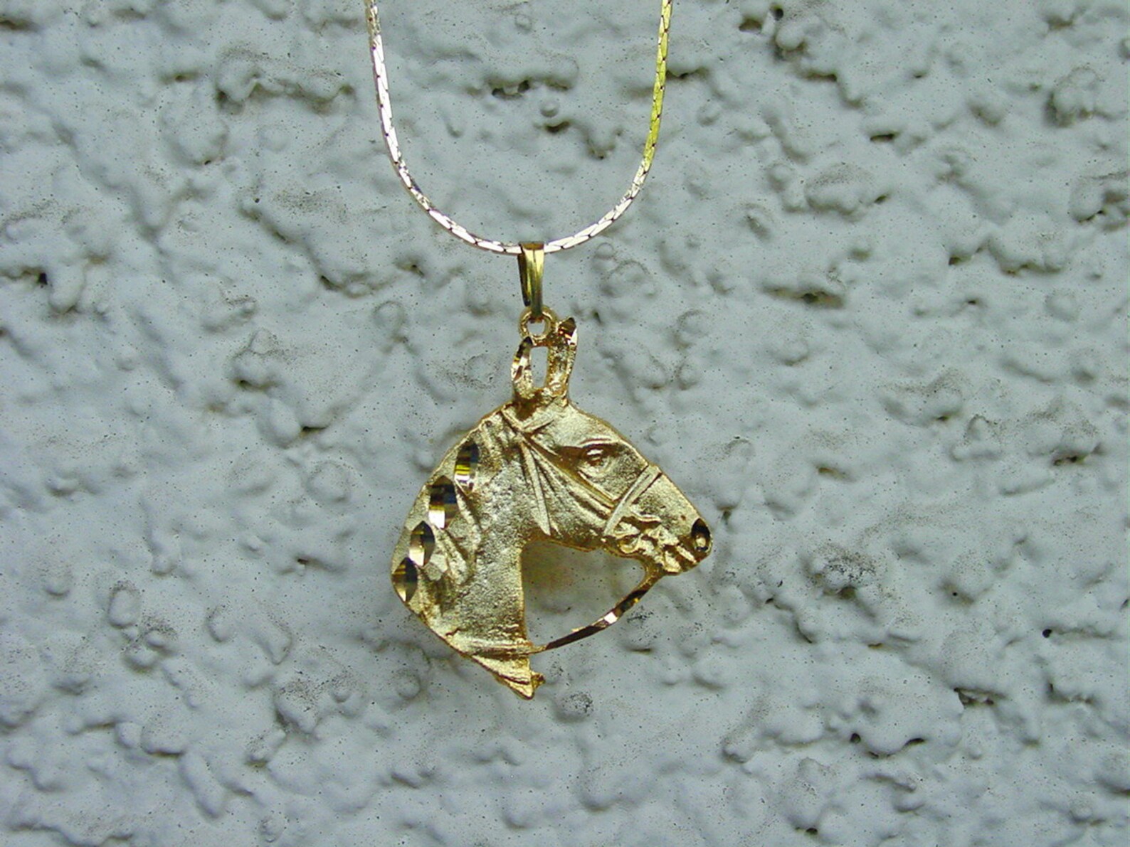 Horse Head Equestrian Jewelry Pendant with 18 Chain Etsy