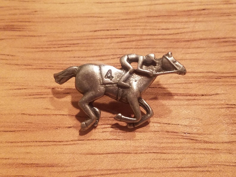 Kentucky Derby Horse Racing Pewter Jewelry Pin Brooch Horse Etsy