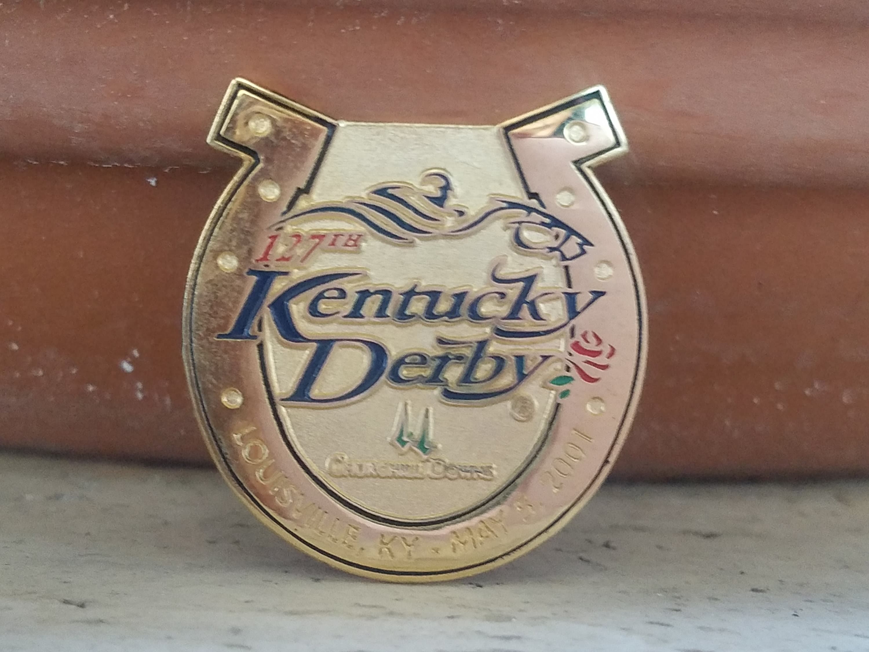 Kentucky Derby Horseshoe Brooch Pin Equestrian Jewelry Horse Etsy Canada