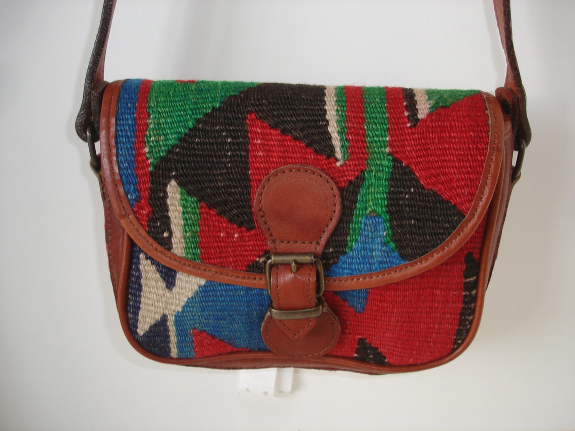 Vintage Old World Turkish Kilim Classic Hand Bag Mini - Etsy