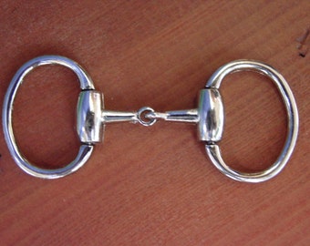 EQUESTRIAN Horse Decorative Snaffle Bit Buckle Silver or Gold Plate set of 2 Pieces Silver or Gold Available Now!!