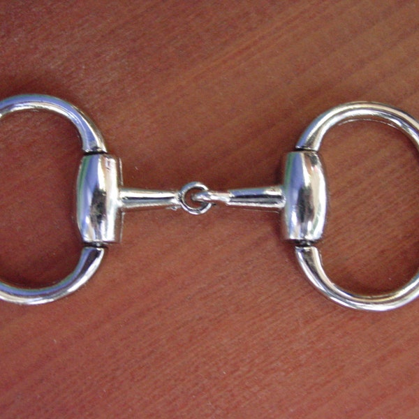 EQUESTRIAN Horse Decorative Snaffle Bit Buckle Silver or Gold Plate set of 2 Pieces Silver or Gold Available Now!!