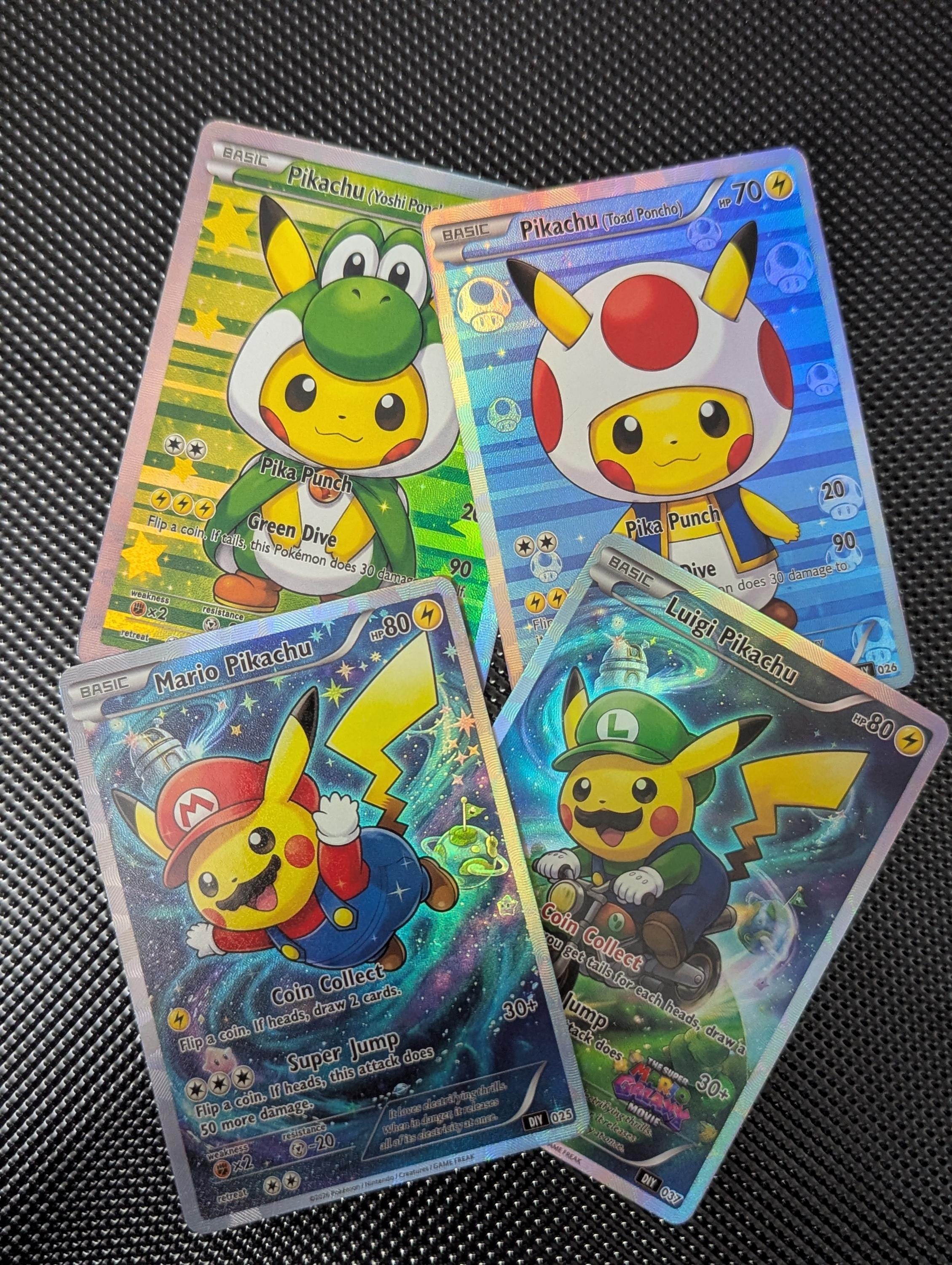 Mario pikachu card - Etsy 日本