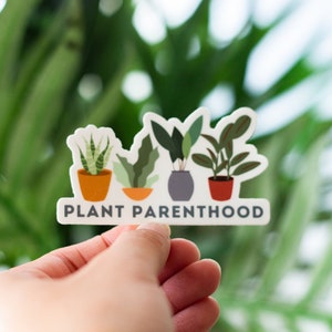 Plant Parenthood Sticker (Laptop Sticker, Wasserflaschen Aufkleber, Tumbler Sticker)