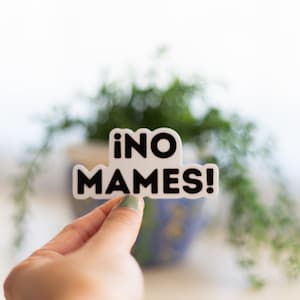No Mames! Sticker: Funny Matte Vinyl Decal