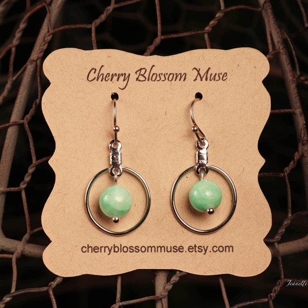 Mint Green Earrings Etsy