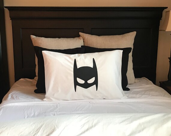 Super Hero Batman Pillow Case Set Nursery Decor Toddler Room Boys Bedroom Gift For Kids