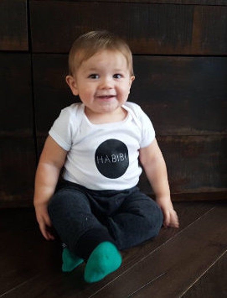 Habibi Baby One piece Baby Onesie Lebanese Baby Shower Etsy