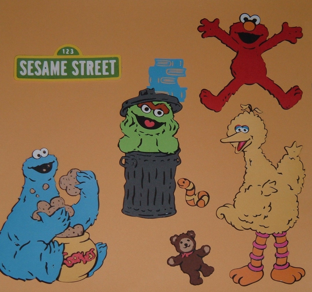Cricut Scrapbooking Die Cuts sesame Street 1 - Etsy