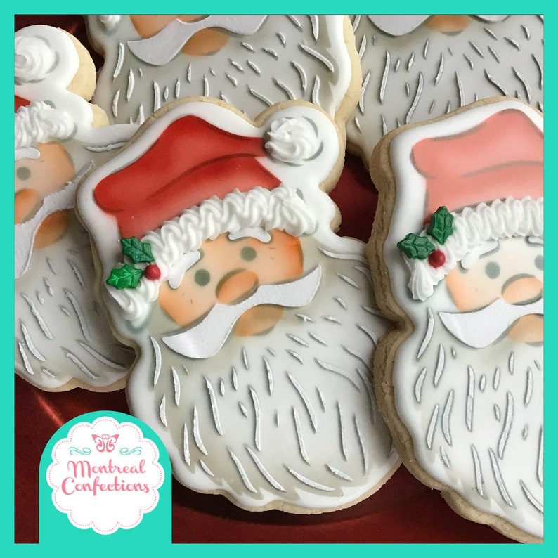 Cut Your Own Santa Stencil Cookie Decorating Template & Etsy