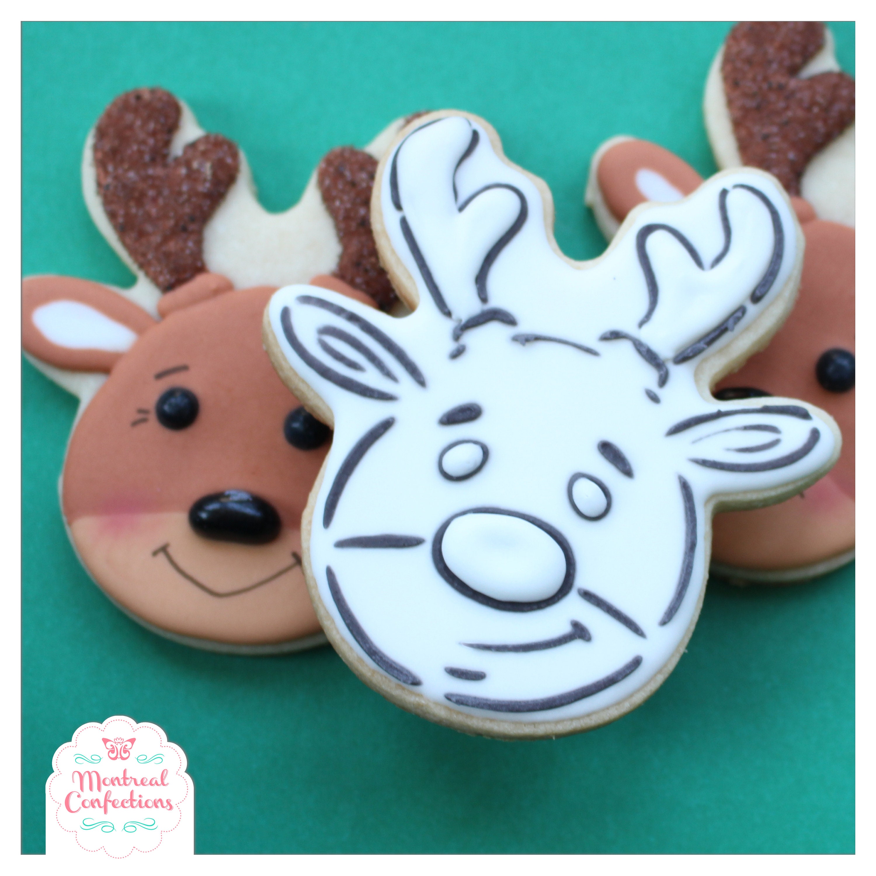 Cut Your Own Reindeer Stencil Cookie Decorating Template & Etsy Canada