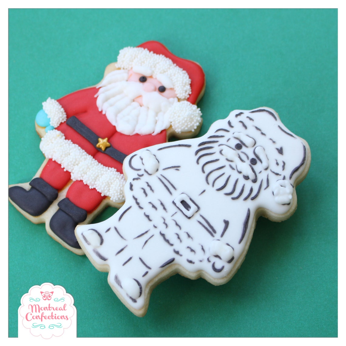 Cut Your Own Santa Stencil Cookie Decorating Template & Etsy