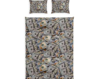 Hundred Dollar Bills Duvet Cover