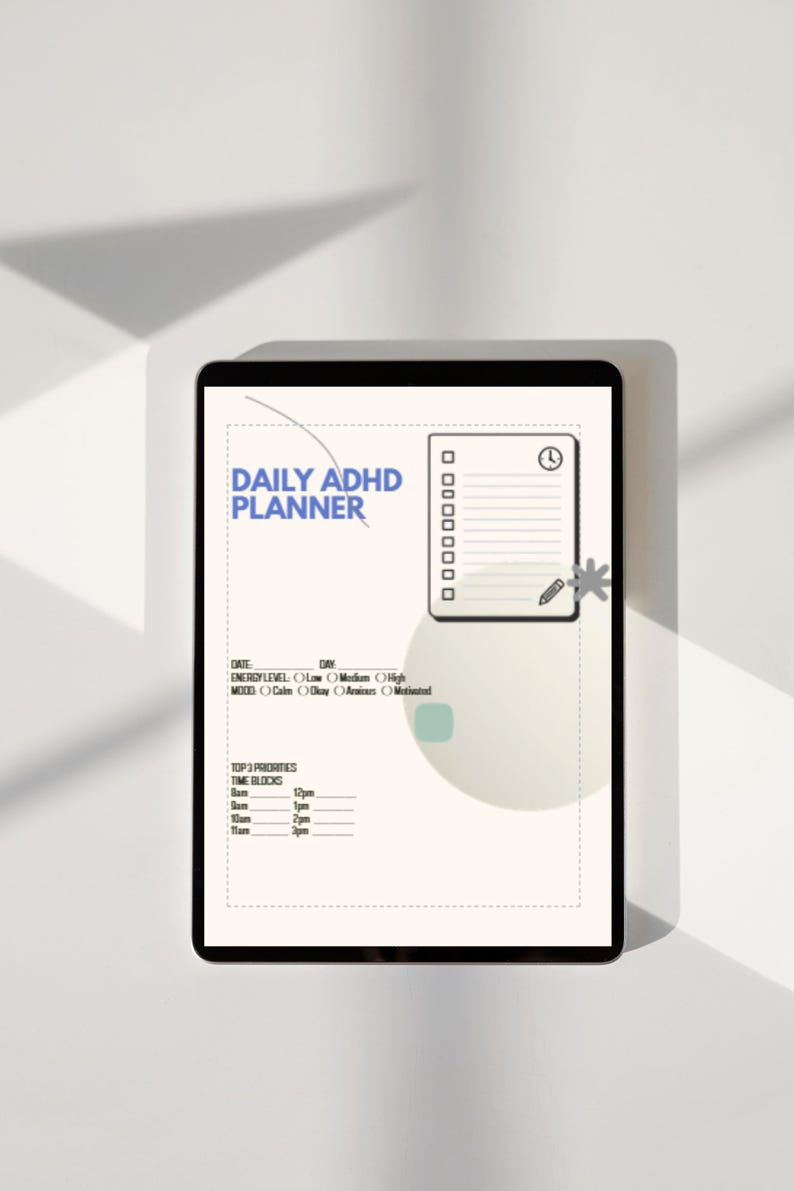 ADHD Planner for Adults | ADHD Digital Planner | Executive Function ...