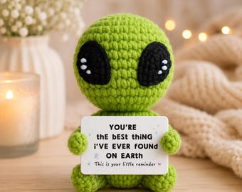Szydełkowy wzór obcego PDF | Samouczek amigurumi, pluszowa lalka przyjazna dla początkujących (pobieranie cyfrowe)
