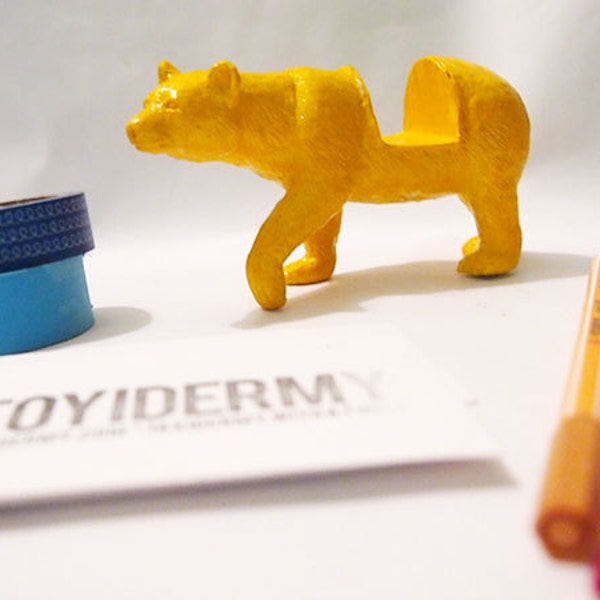 Custom Color Bear Toy Animal Business Card Holder // Unique, personalized gift idea