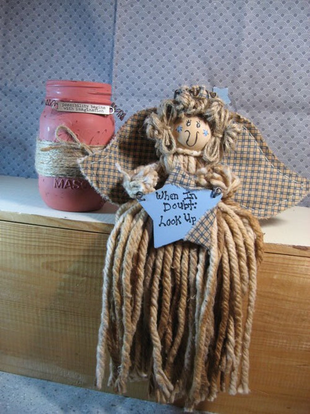When in doubt look up mop angels decorative angel doll nursey angel