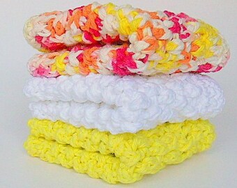 Dishcloths Set Wash Cloths Cotton Bath Accessories Spa Gift Ready To Ship